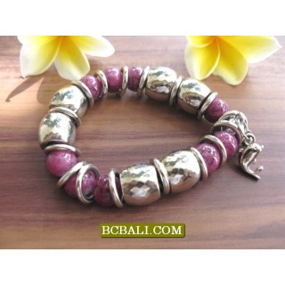 Beads Stone Bracelets Stretch Charms Package 